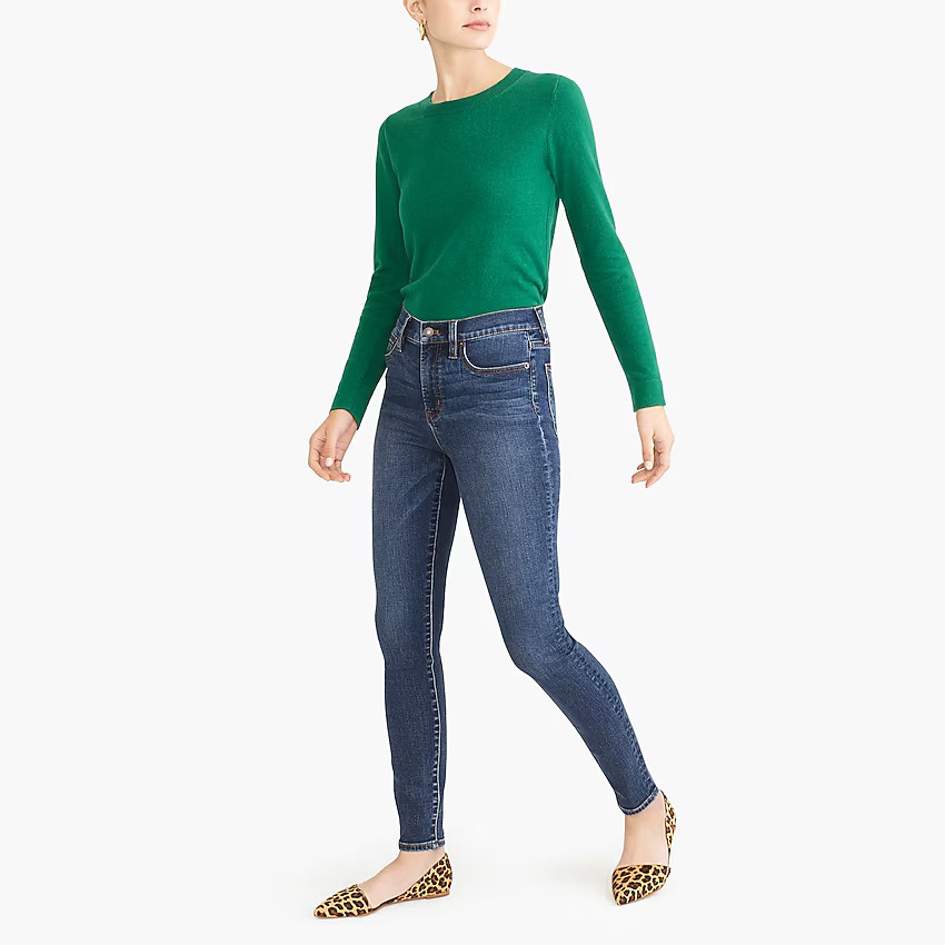 9" high-rise skinny jean in classic blue wash | J.Crew Factory