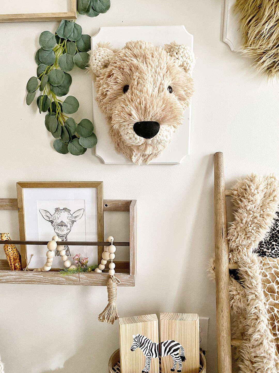 Lioness Wall Mount Mama Lion Claraloo - Etsy | Etsy (US)