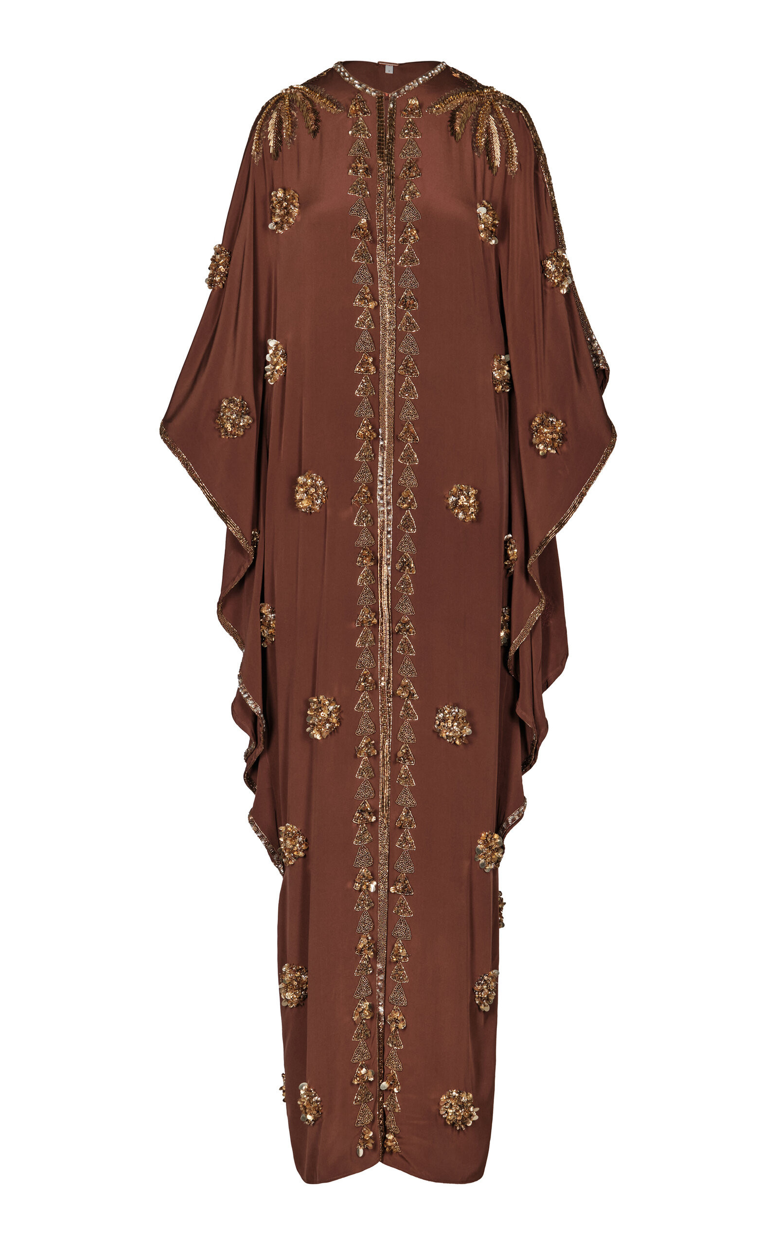 Johanna Ortiz - Mystical Gaucho Silk Tunic Dress - Brown - US 6 - Moda Operandi | Moda Operandi (Global)