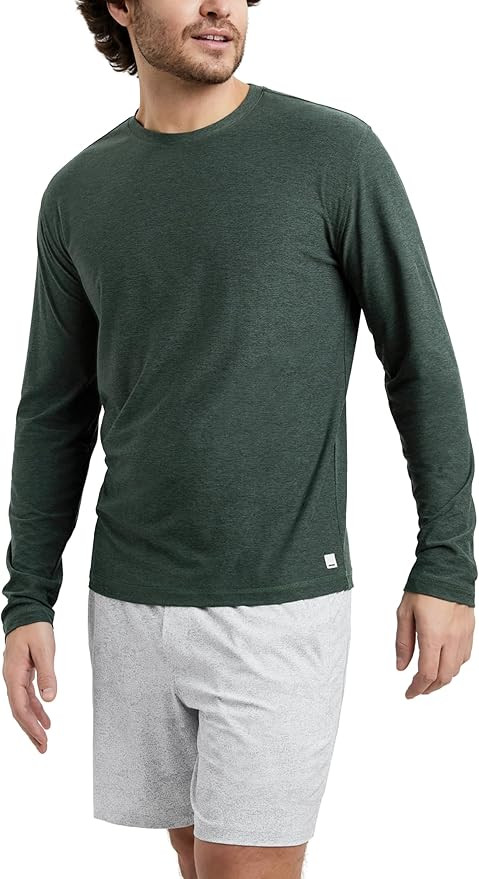 ODODOS Men's Long Sleeve Performance T-Shirt - Stratum Tech Tee, Ultra Soft Moisture Wicking UPF ... | Amazon (US)