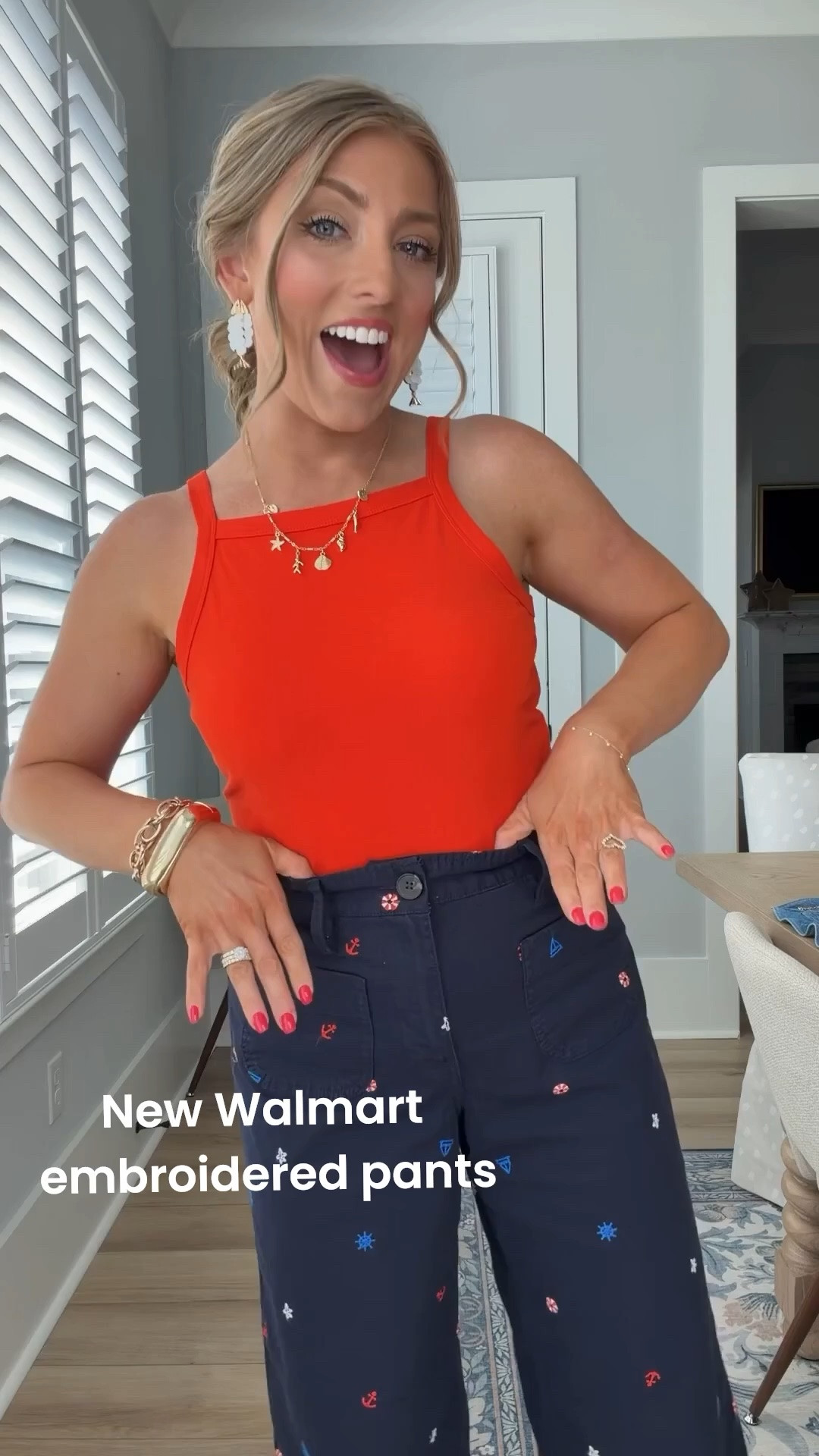 All new Walmart fashion arrivals and I honestly can’t pick a favorite 😍❤️🤍💙 The embroidered pants are SO fun for summer and the bright knit sweater with white shorts is giving coastal Americana in the best way. Also obsessed with these breezy smocked dresses for summer vacations, beach dinners, and easy everyday outfits. Walmart has been absolutely crushing it lately!

#WalmartFashion #WalmartFinds #AmericanaStyle #SummerFashion #AffordableFashion #VacationOutfits #CoastalStyle #SmockedDress #EmbroideredDenim #SummerStyle #OOTD #WalmartStyle #FashionFinds #CuteSummerOutfits #WalmartNewArriva

#LTKootd #LTKPetite