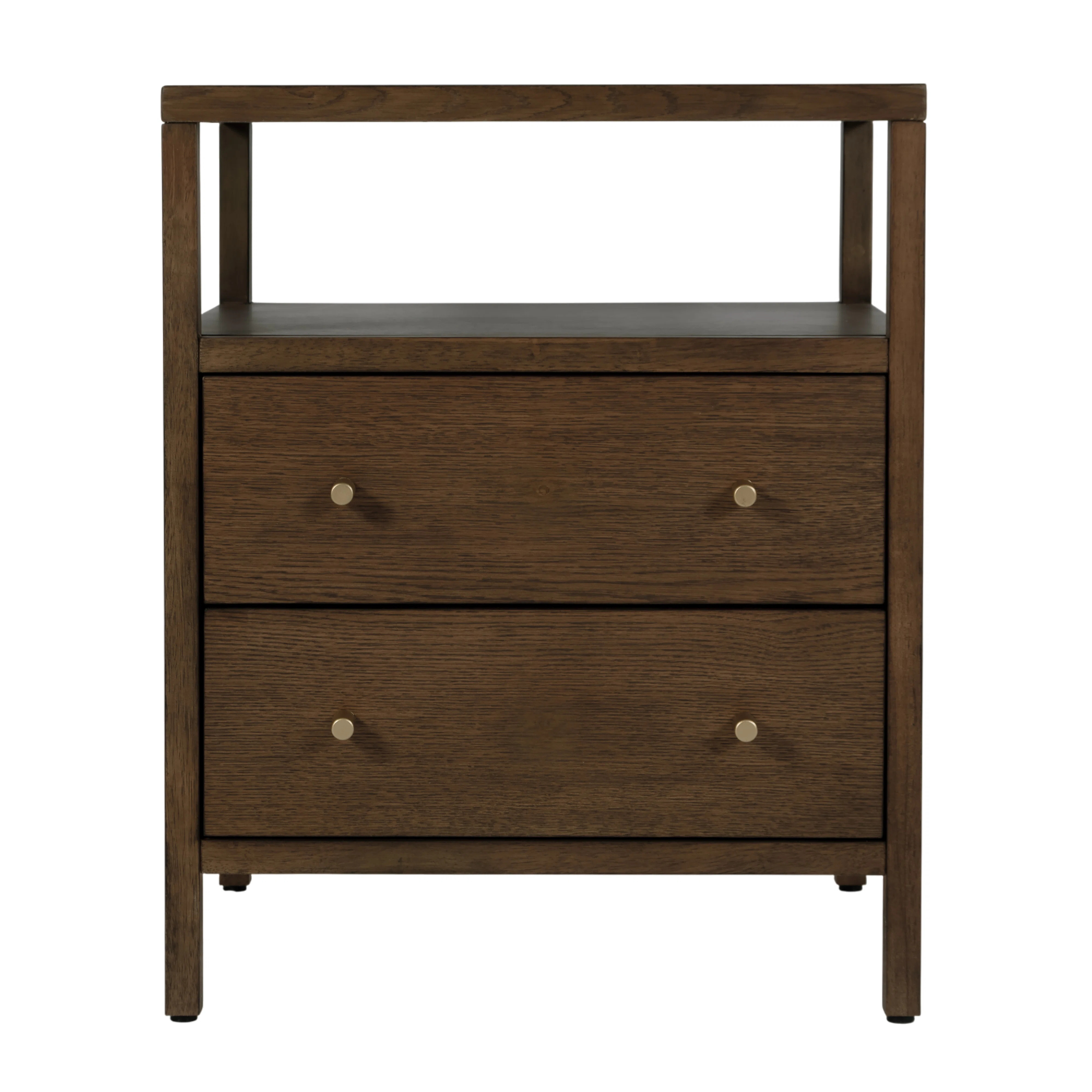Sloane 21.25 in. W Wood 2 Drawer Nightstand | AllModern