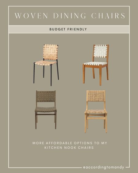 Woven dining chair dupes 

#LTKhome