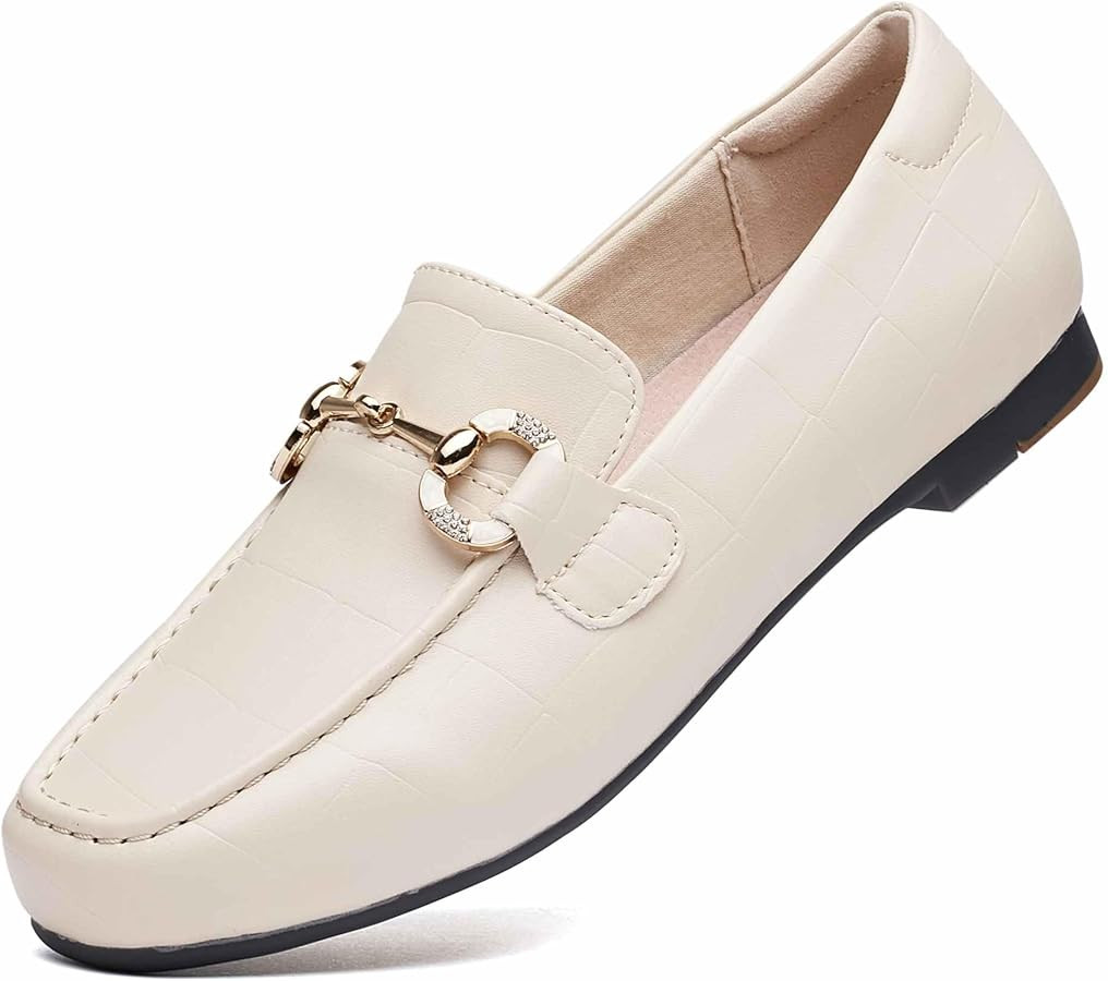 Womens Loafers Shoes Fashion Low Heel Slip on Shoes Comfortable Driving Flats | Amazon (US)