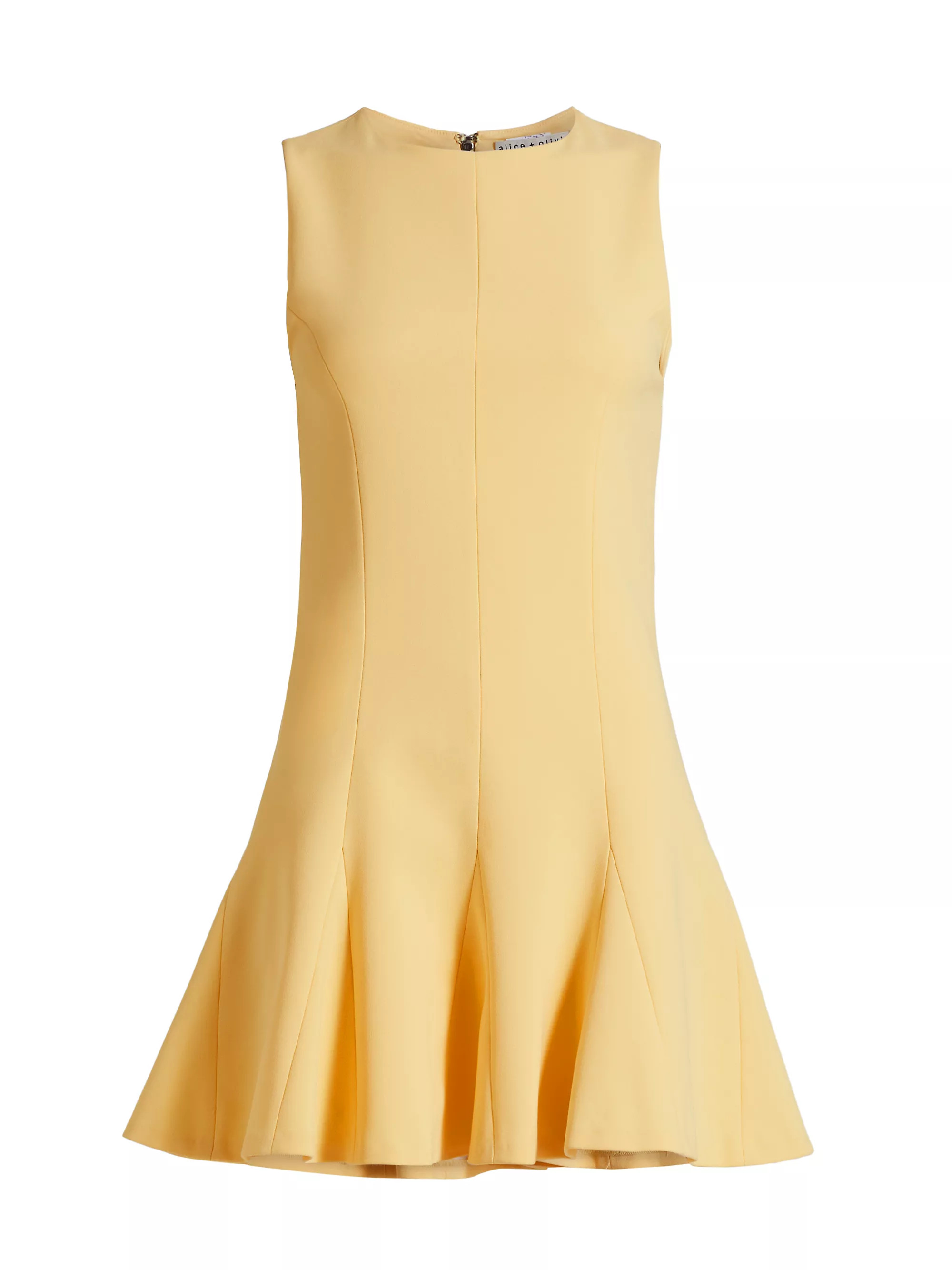 Isa Crewneck Flare Minidress | Saks Fifth Avenue