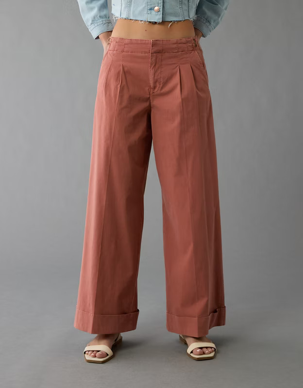 AE Poplin Pull-On Pant | American Eagle Outfitters (US & CA)