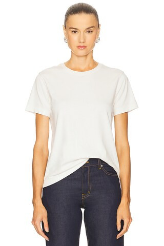 GRLFRND Small Tee in White from Revolve.com | Revolve Clothing (Global)