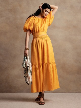 Ramie Maxi Skirt | Banana Republic (US)