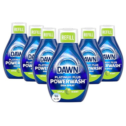 Dawn Platinum Powerwash Dish Spray, Dish Soap Cleaning Spray, Apple Scent Refill, Dish Soap Liquid, 16 Fl Oz (Pack of 6) | Amazon (US)