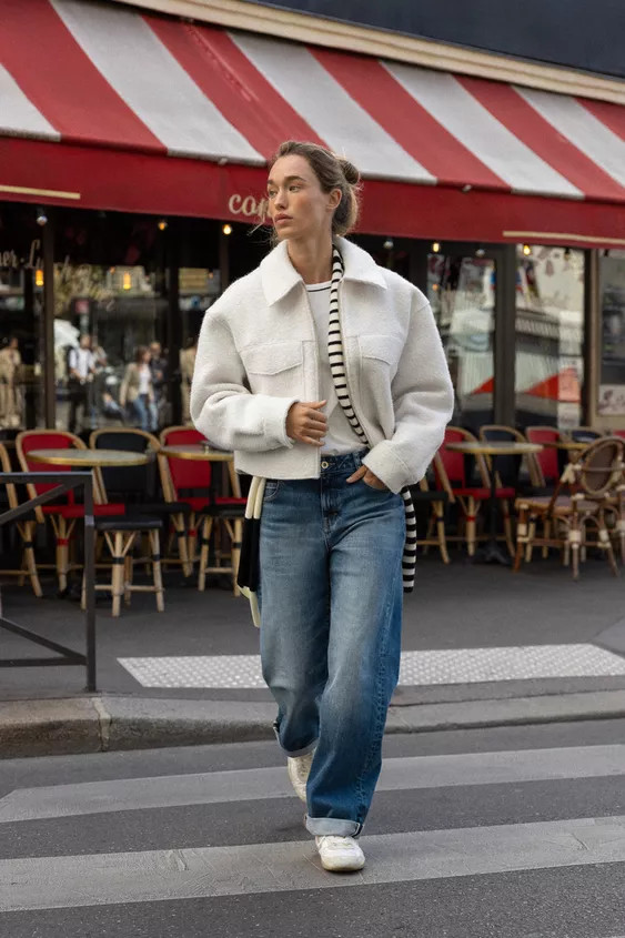 BOUCLÉ PATCH POCKET JACKET | Zara US