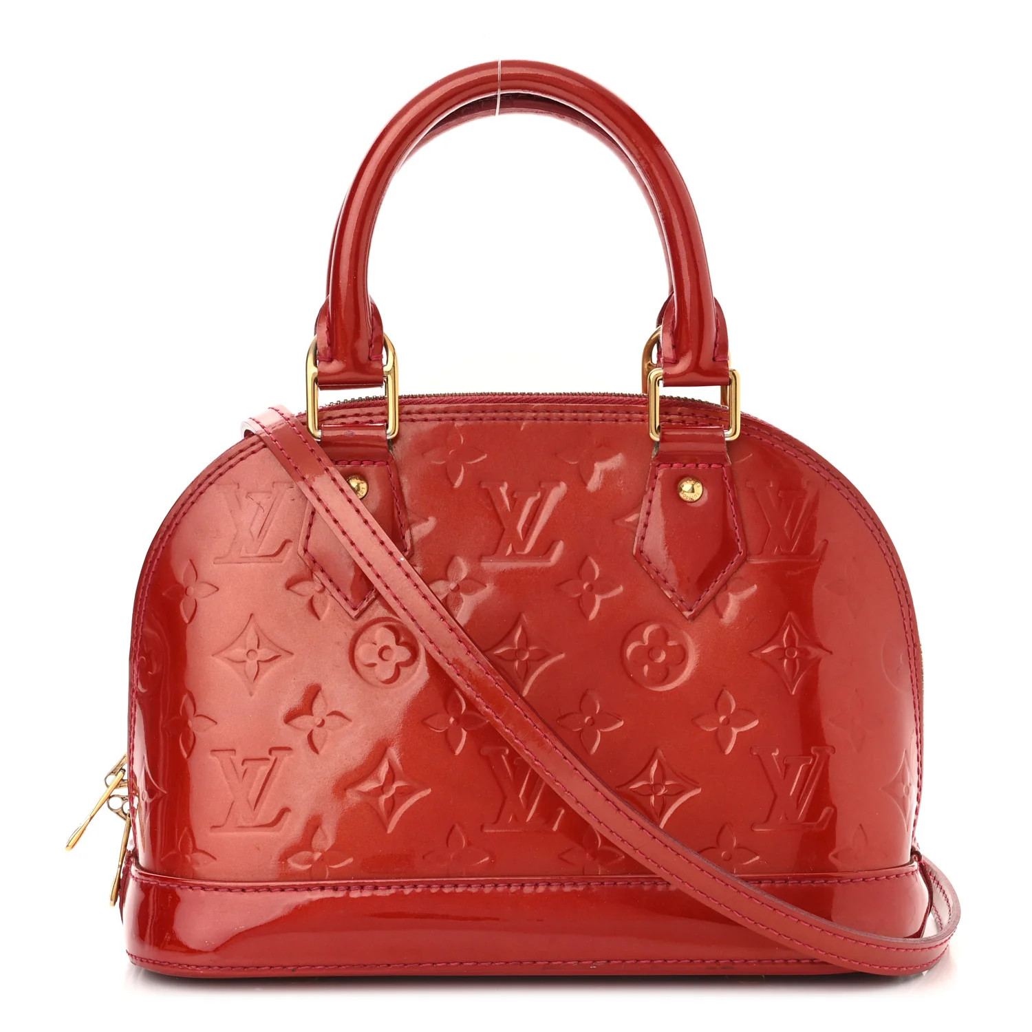 LOUIS VUITTON Vernis Alma BB Cherry | FASHIONPHILE (US)