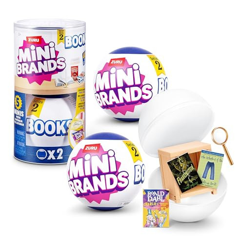 Mini Brands Mini Books Series 2 Capsule by ZURU, Collectible Miniature Book Toy Kids 3+ (2 Capsules) | Amazon (US)