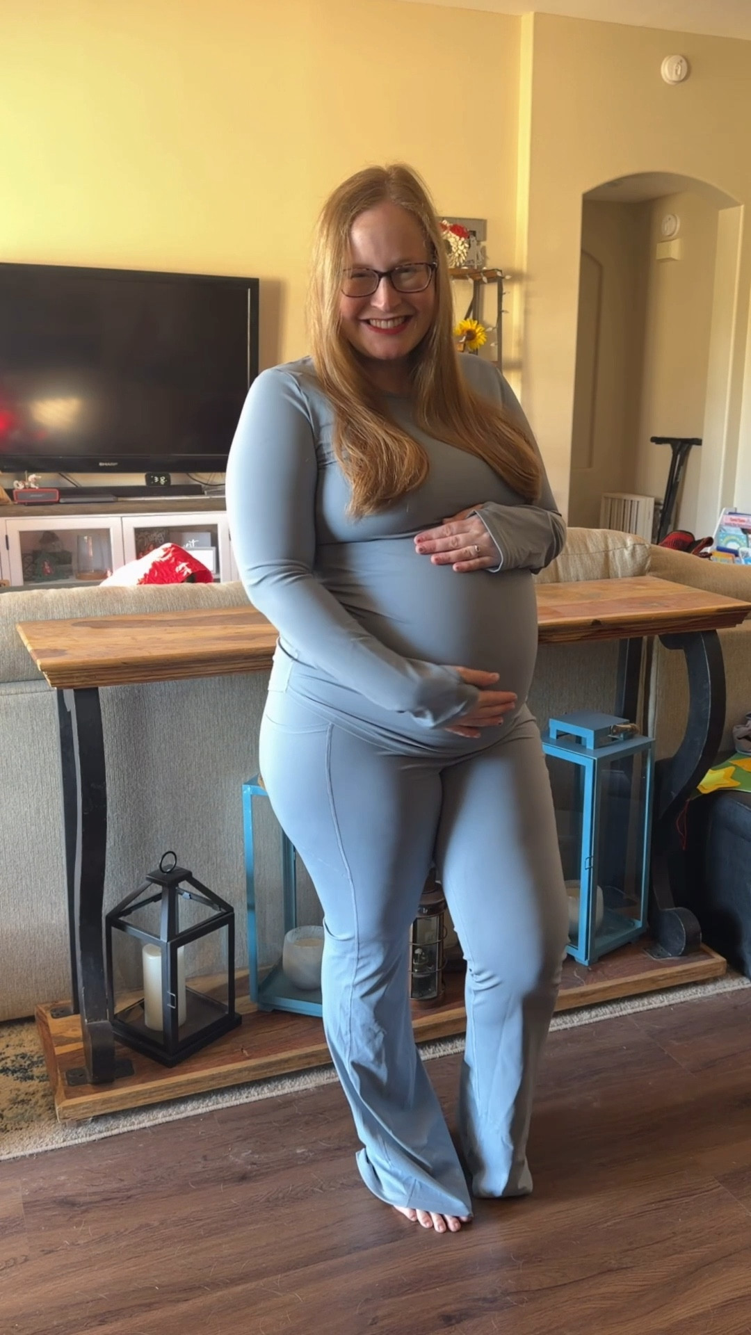 Buttery soft maternity lounge set! Perfect for around the house, errands, or the gym. I love that they are so soft, and don’t attract dog fur either! 

#LTKMidsize #LTKmomlife #LTKBump