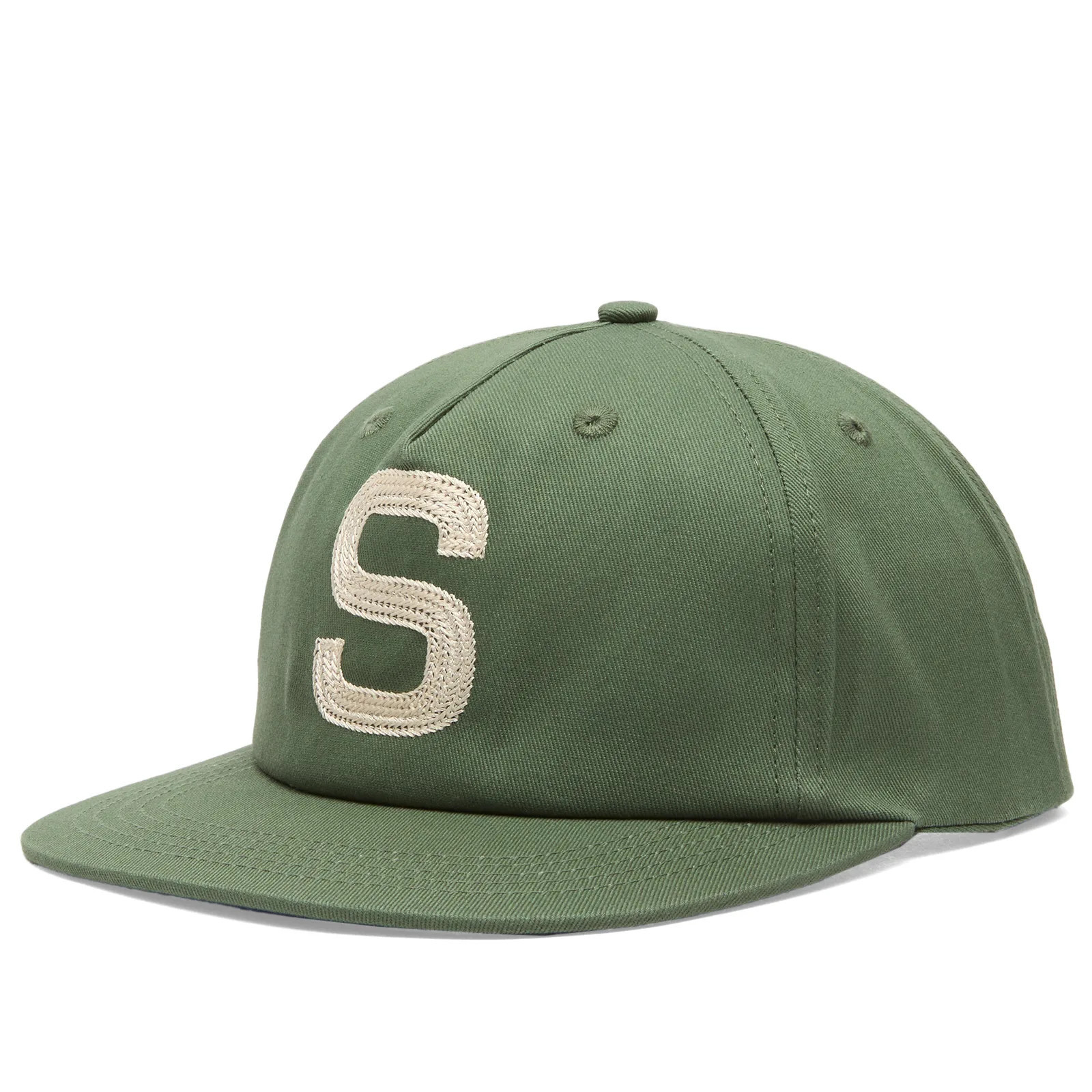 House Of Sunny Women's Chain Stitch Emblem Cap Emerald Green | END. Clothing