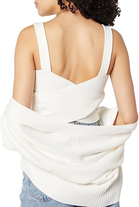 Daily Ritual Women's Ultra-Soft Cardigan and Crop Top Sweater Set | Amazon (US)