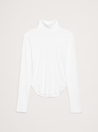 Ribbed Turtleneck T-Shirt | Banana Republic (US)