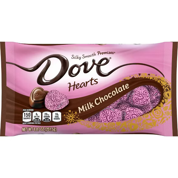 Dove Valentine's Milk Chocolate Hearts - 8.87oz | Target