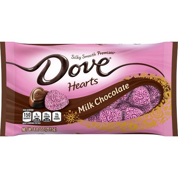 Dove Valentine's Milk Chocolate Hearts - 8.87oz | Target