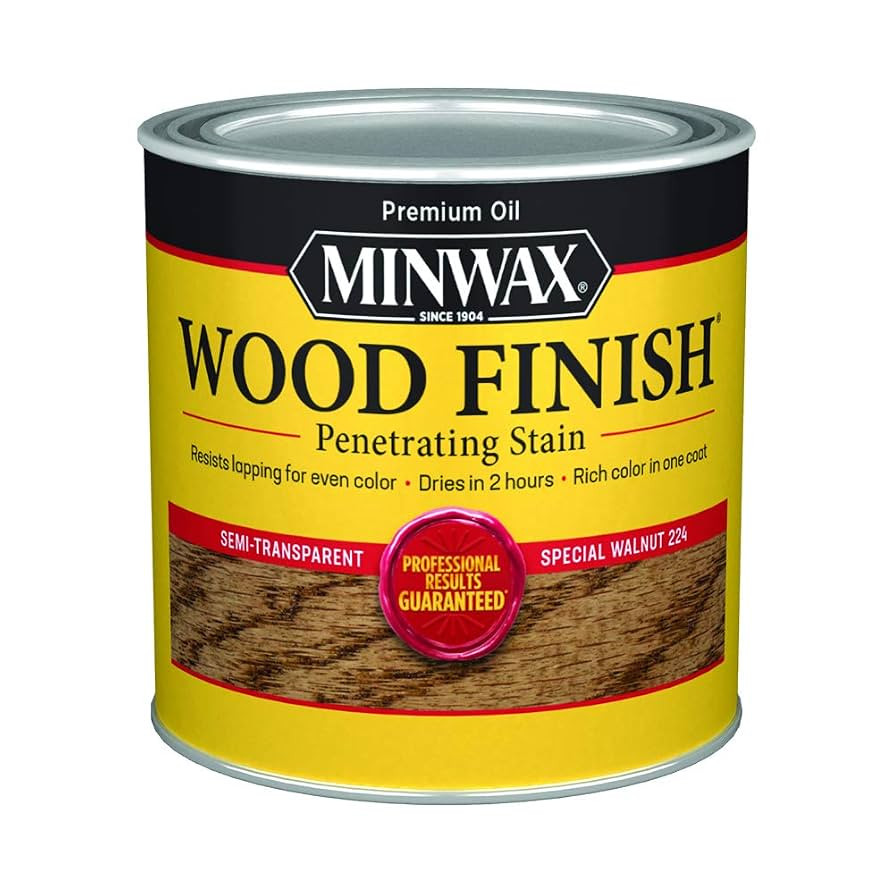 Minwax 222404444 Wood Finish, Special Walnut Stain, Half Pint | Amazon (US)