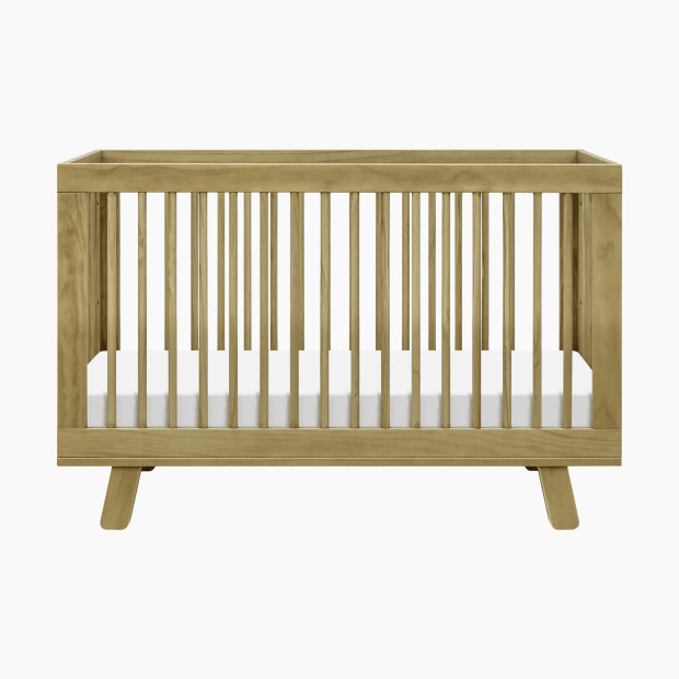 babyletto Hudson 3-in-1 Convertible Crib with Toddler Bed Conversion Kit in Honey Size 53.625"" x 29.625"" x 34.875 | Babylist