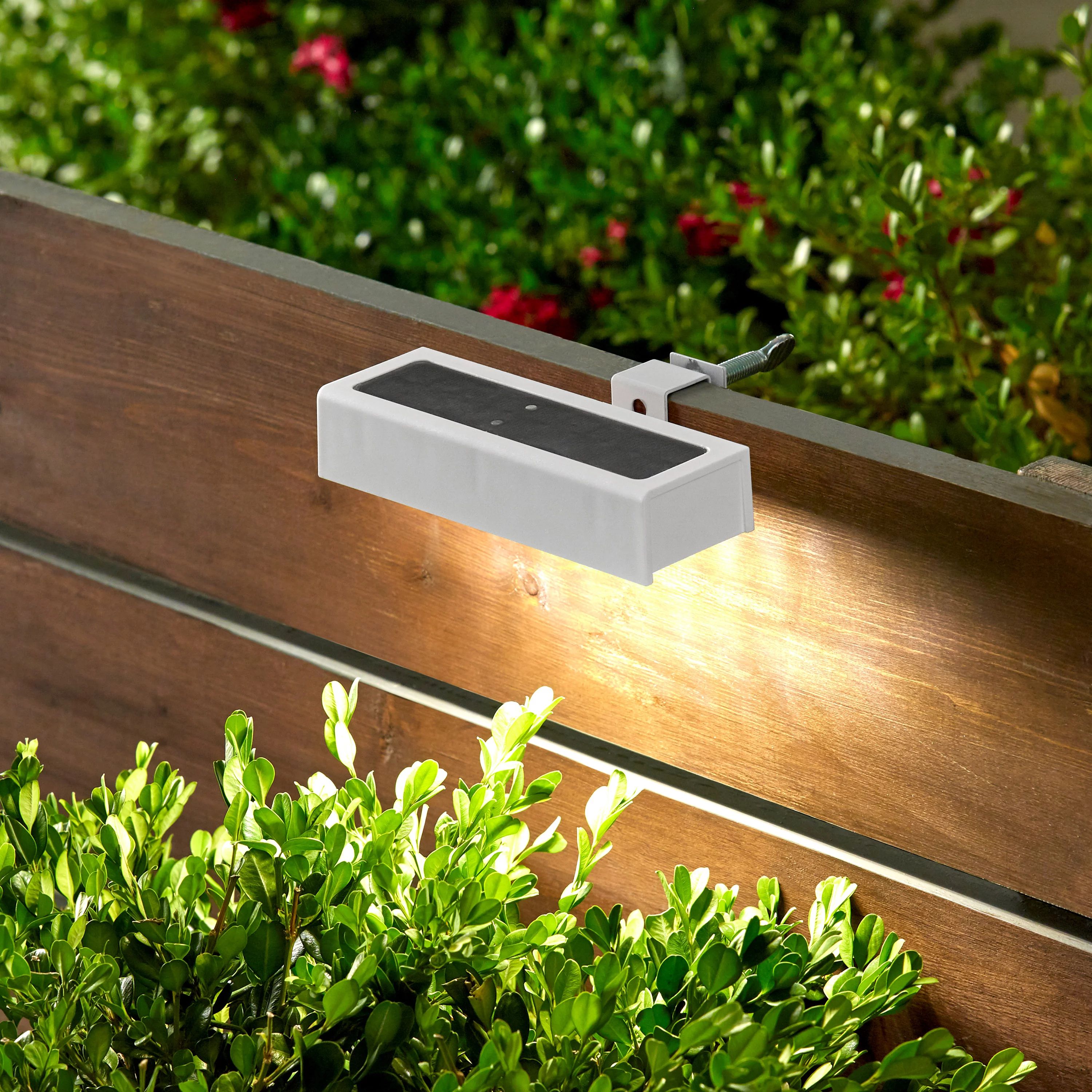 Better Homes & Gardens 20 Lumen Solar Powered LED Outdoor Landscape Plastic Gutter Light White, 4... | Walmart (US)