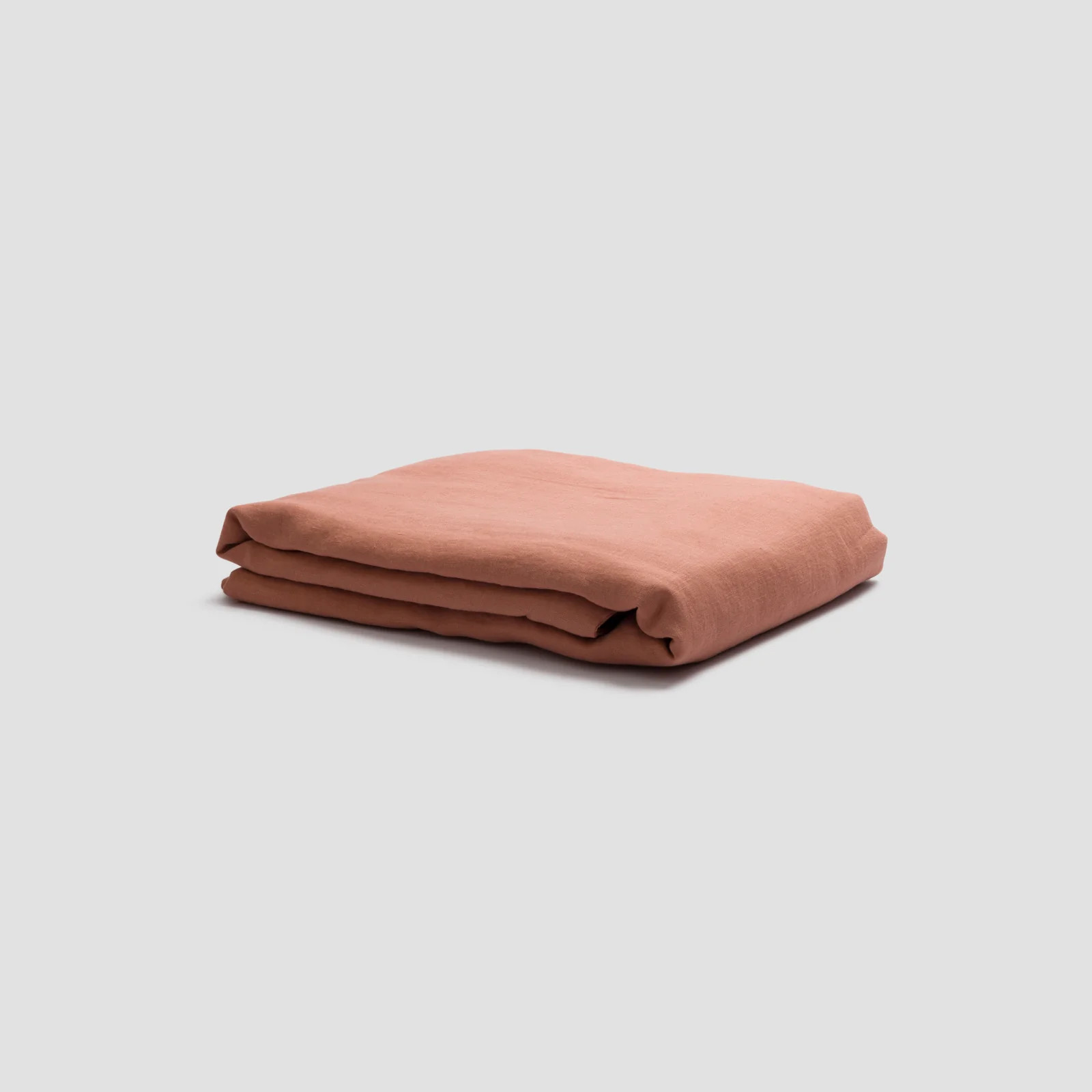 Warm Clay Linen Flat Sheet | Piglet