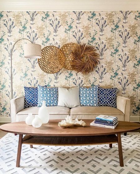 the cindy villa / home decor inspo / room decor / home essentials / home favorites/ wayfair sofa / throw pillows / wall paper / floor lamp / wall decor / home accents 

#LTKFind #LTKstyletip #LTKhome