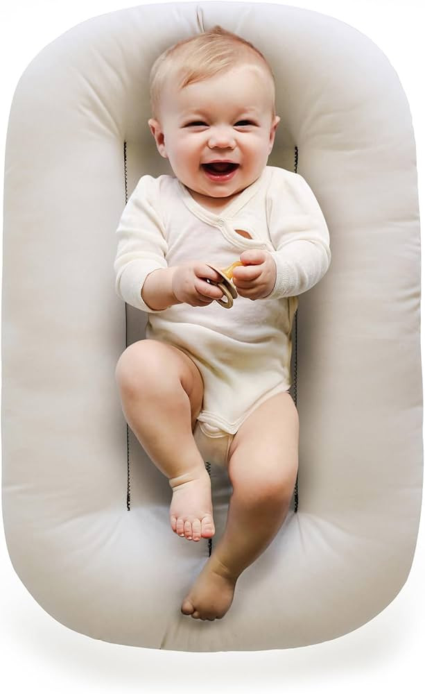Snuggle Me Organic | Baby Lounger + Place Space | Newborn Essentials | Organic Cotton, Fiberfill ... | Amazon (US)