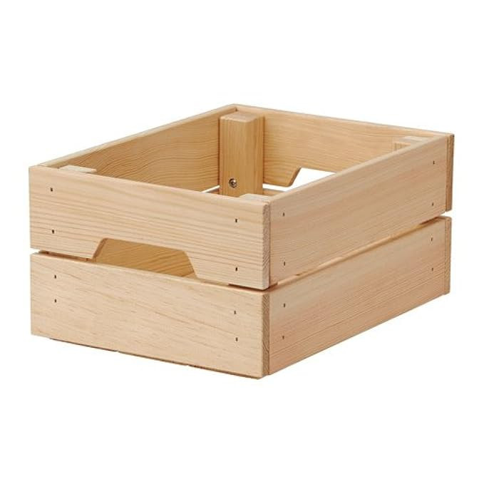 Ikea Knagglig Box, Pine, 9" x 12 1/4" x 6" | Amazon (US)