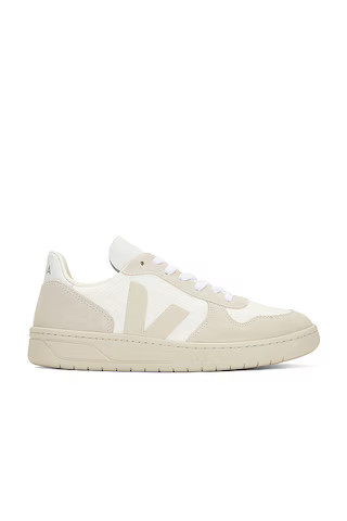 Veja V-10 Sneakers in White, Natural, & Pierre from Revolve.com | Revolve Clothing (Global)