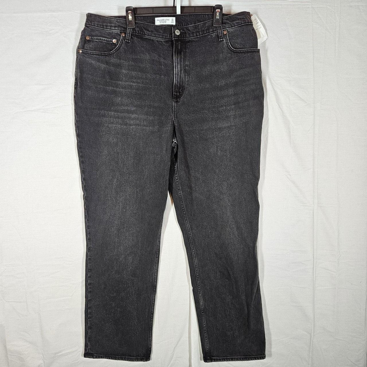 Abercrombie & Fitch Women's Jeans - Black - 40 | Depop US