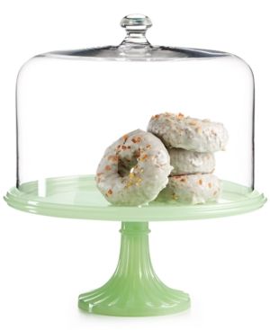 Martha Stewart Collection Jadeite Cake Stand with Dome, Only at Macy's | Macys (US)