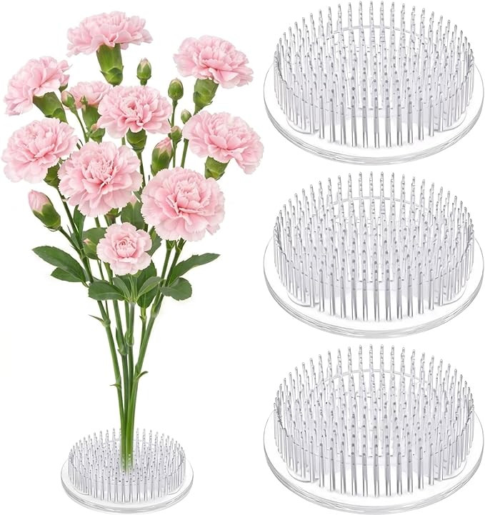 Waydress 4 Pcs 2.8 Inch Plastic Flower Frog Flower Pins Floral Frog for Arrangements Vase Japanes... | Amazon (US)