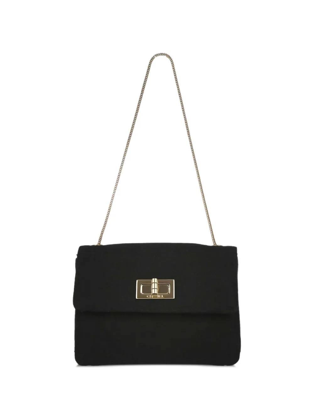 CHANEL Pre-Owned 2008 Mademoiselle Lock handbag - Black | Farfetch Global