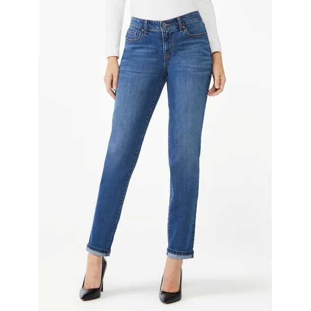 Sofia Jeans Women's Bagi Boyfriend Mid-Rise Jeans | Walmart (US)