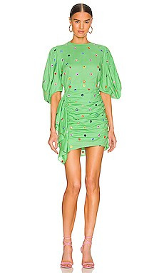 Rhode Pia Dress in Absinthe Green Mirror from Revolve.com | Revolve Clothing (Global)