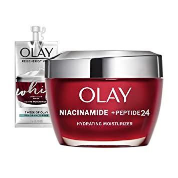 Olay Regenerist Niacinamide + Peptide 24 Hydrating Face Moisturizer with Vitamin B3 for Stronger ... | Amazon (US)