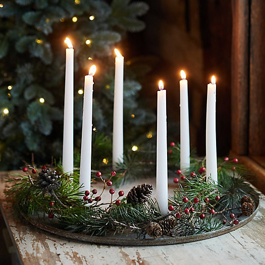 Iron Candlestick Dish, 6 Holders | Terrain