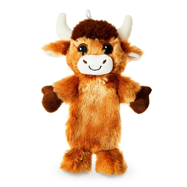 Vibrant Life Cozy Buddy 11.5 inch Longhorn Cow Squeaky Plush Dog Toy | Walmart (US)