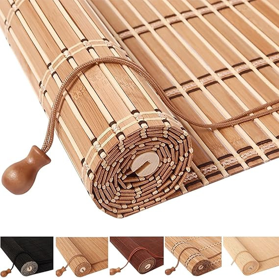 Bamboo Blinds for Interior Windows,Custom Bamboo Shades for Indoor Windows,Roller Shades for Outd... | Amazon (US)