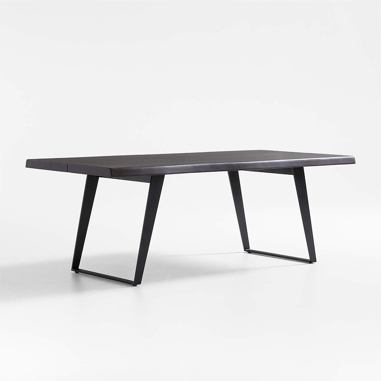 Yukon 80" Black-Brown Live Edge Wood Dining Table + Reviews | Crate & Barrel | Crate & Barrel