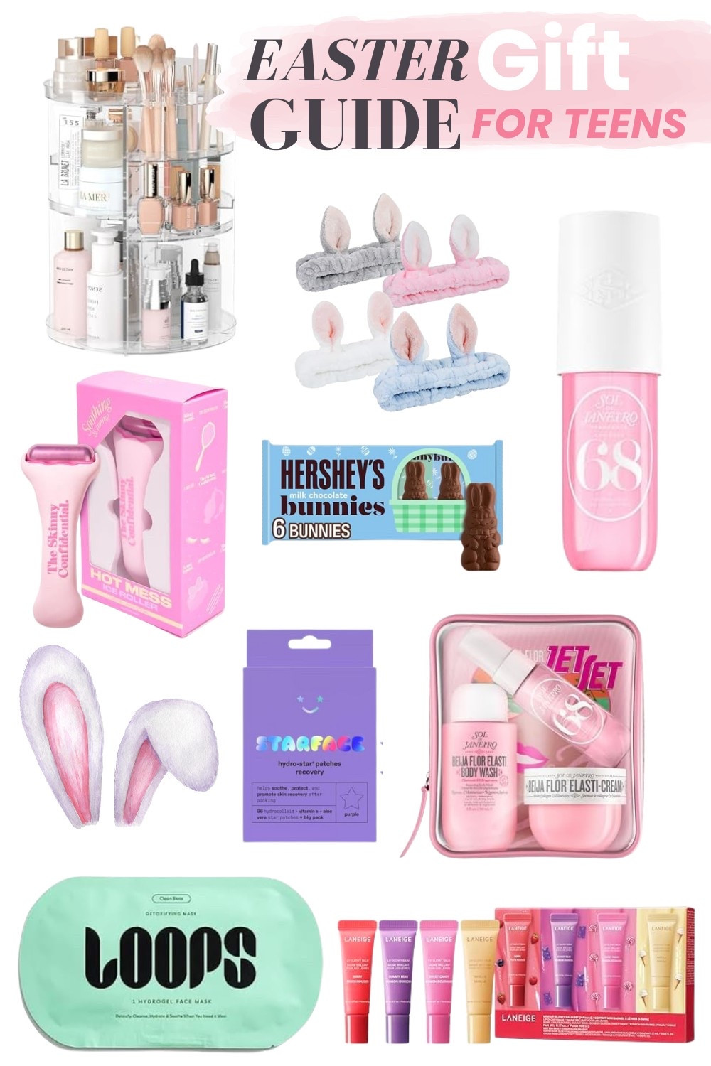 Looking for the perfect Easter gifts for your teen?
This guide is packed with trendy beauty & self-care essentials they'll love! From Sol de
Janeiro's viral scents to Starface pimple patches, Laneige lip balms, and the cutest bunny headbands-these picks are Easter basket goals!
Shop everything now and make their Easter extra special!
#EasterGifts #TeenGiftGuide #BeautyFavorifes #LTKBeauty #LTKSpring
#LTKGiftGuide
# LTKBeauty

#LTKKids #LTKBeauty