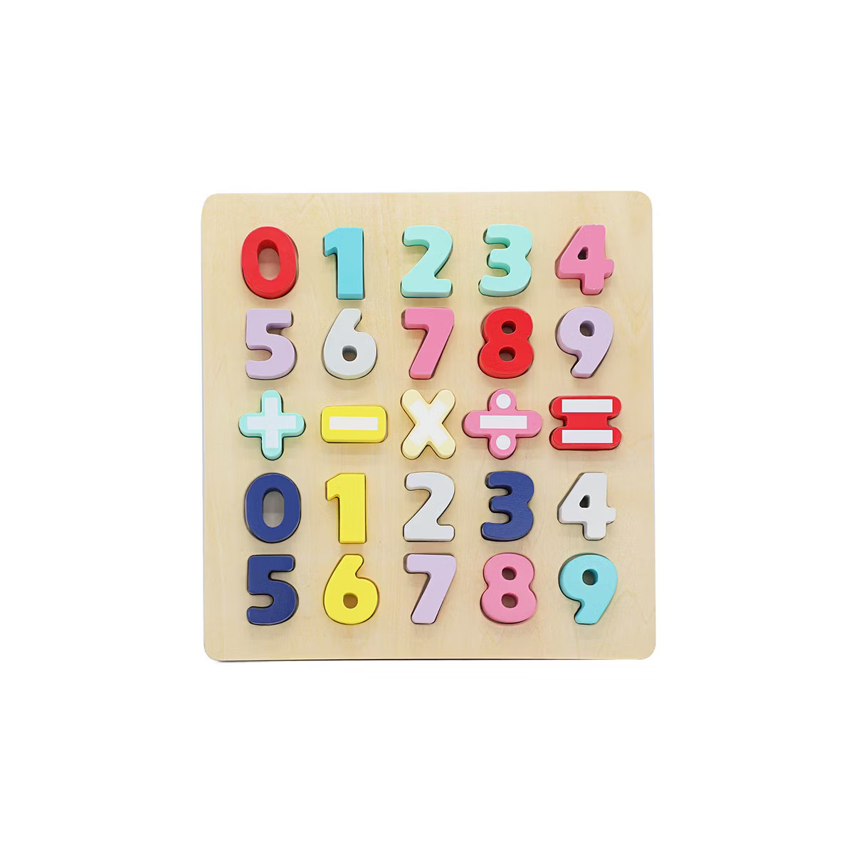 Leo & Friends Wooden Chunky Number Math Puzzle | Target