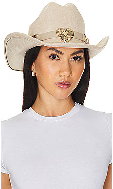 8 Other Reasons 8 Other Reasons Gold Heart Cowboy Hat in Khaki from Revolve.com | Revolve Clothing (Global)