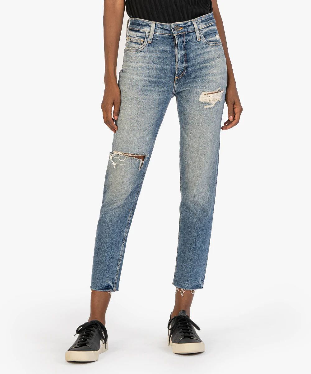 Rachael High Rise Fab Ab Mom Jean, Exclusive (Direct Wash) - Kut from the Kloth | Kut From Kloth