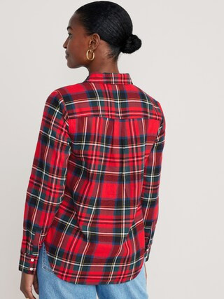 Relaxed Classic Flannel Shirt for Women | Old Navy (US)