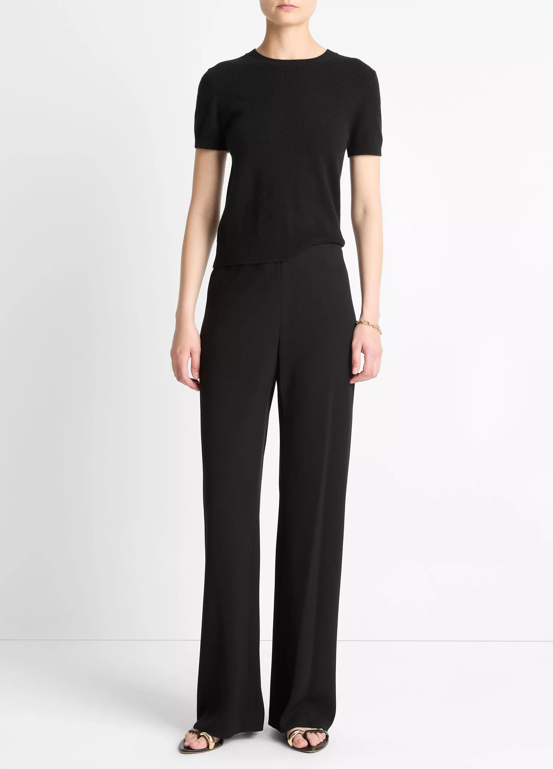 Colette High-Rise Crepe Bias Pant | Vince LLC