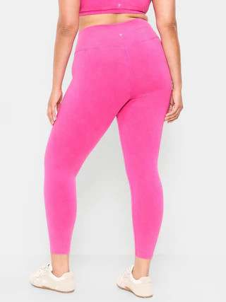 High-Waisted PowerChill 7/8 Cotton Leggings | Old Navy (US)