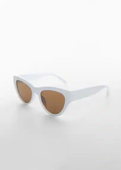 Cat-eye sunglasses white - Woman - One size - MANGO | MANGO (UK)