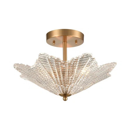Latitude Run® Elisheba 3 - Light 16" Unique/Statement Geometric Semi Flush Mount | Wayfair | Wayfair Professional